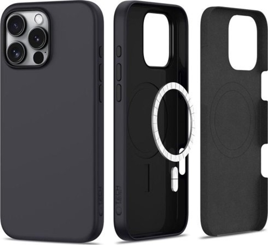 Picture of Tech-Protect TECH-PROTECT SILICONE MAGSAFE IPHONE 16 PRO MATTE BLACK