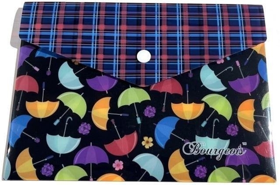 Изображение Teczka A5+ plastikowa z klipsem Parasolki