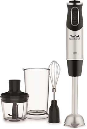 Изображение TEFAL | Blender | Quickchef 3-in-1 HB656838 | Hand Blender | 1000 W | Number of speeds 20 | Turbo mode | Chopper | Black