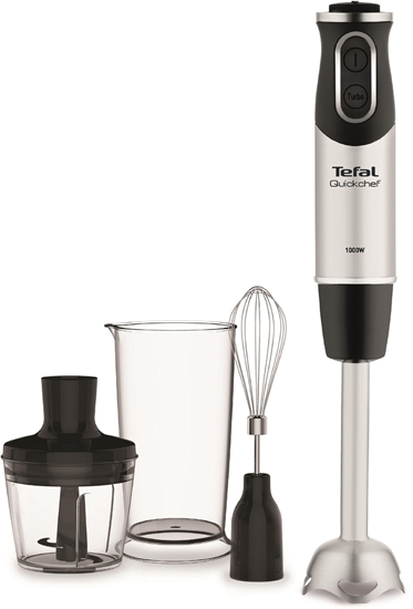 Изображение TEFAL | Blender | Quickchef 3-in-1 HB656838 | Hand Blender | 1000 W | Number of speeds 20 | Turbo mode | Chopper | Black