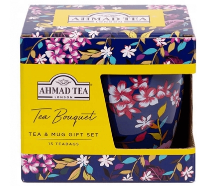 Picture of Tējas servīze Ahmad, tējas pušķis ar tasi, kastē, 15 gab.