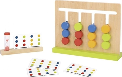 Picture of Tooky Toy TOOKY TOY Gra Logiczna Ukadanka na Czas Kolory 30 Wzorów 18 el.