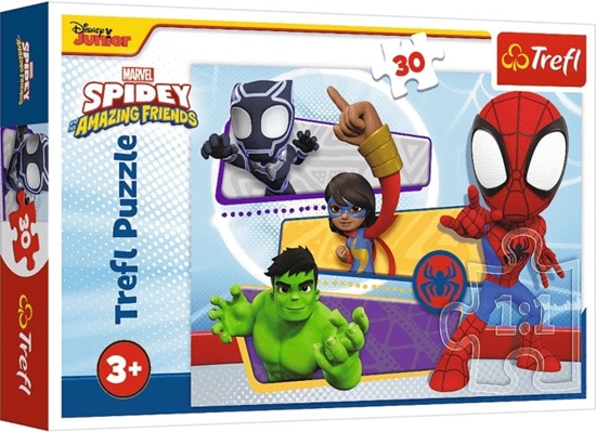 Изображение Trefl Puzzle Odwany Spider-Man 30 elementów (18322)