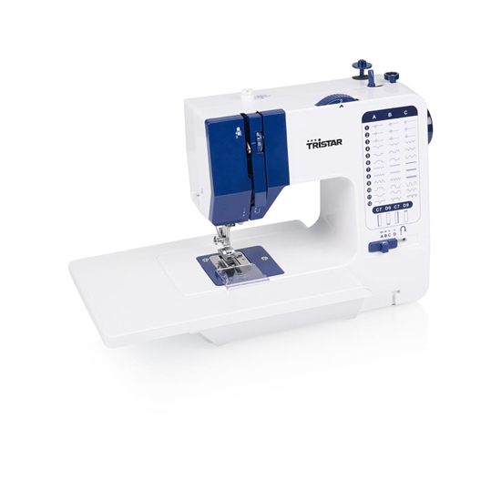 Picture of Tristar Sewing machine | SM-6005 | Number of stitches 38 | Number of buttonholes 1 | White/Blue