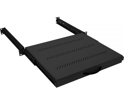 Picture of Triton RAB-UP-X30-A1 19" Fachboden 1HE ausziehbar, 350mm, 30kg, schwarz