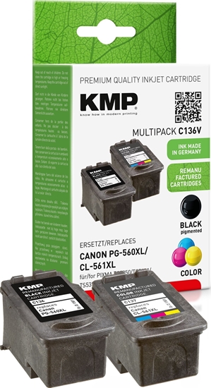 Picture of KMP C136V Promo Pack compatible w. Canon PG560/CL561