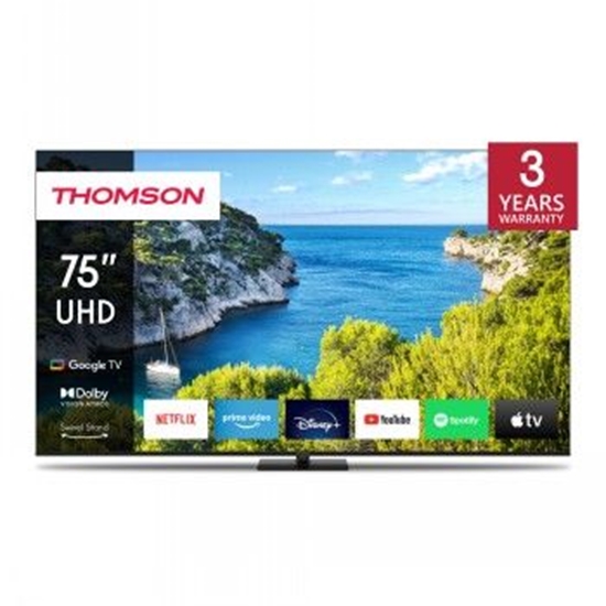 Picture of TV Set|THOMSON|75"|4K/Smart|3840x2160|Wireless LAN|Bluetooth|Google TV|Black|75UG5C14