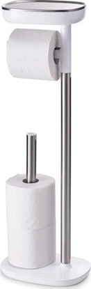 Attēls no uchwyt na rolki toalety 62,8 x 22,5 cm stal srebrno-biaa