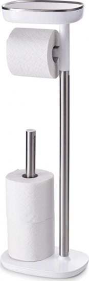 Picture of uchwyt na rolki toalety 62,8 x 22,5 cm stal srebrno-biaa