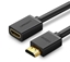 Picture of Ugreen cable HDMI extension cable (female) - HDMI (male) 19 pin 1.4v 4K 60Hz 30AWG 2m black (10142) Black