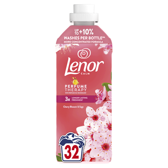 Изображение Veļas mīkstinātājs LENOR Cherry Blossom & Sage, 32 mazgāšanas reizēm, 675ml