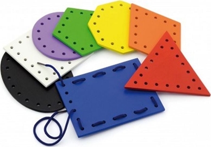 Picture of Viga Drewniane Tablice sensoryczne ze sznurowadami