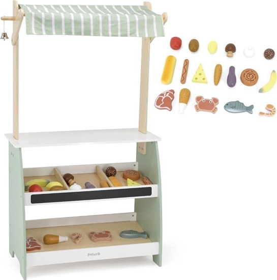 Picture of Viga Toys Drewniane Stoisko Targowe Stragan Sklep