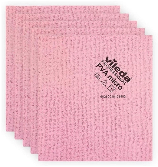 Изображение Vileda Åcierka PVA micro 38x35 cm | 5szt | czerwona