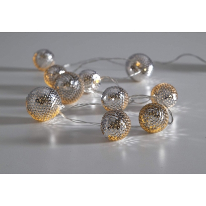 Picture of Virtene ar 10 LED 1.35m silti balta, 3xAA