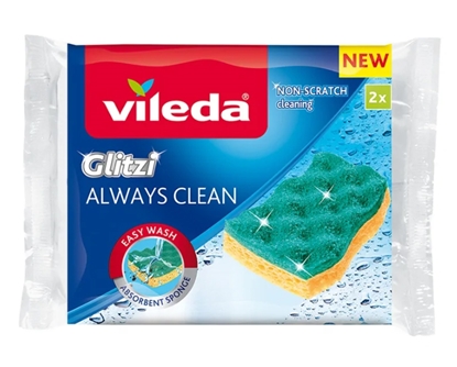 Attēls no Viscose Sponge Vileda Glitzi Always Clean 2 pcs.