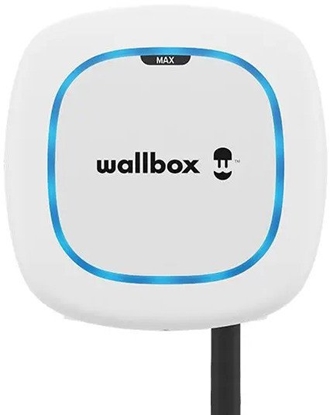 Attēls no Wallbox Electric Vehicle charge | Pulsar Max | 22 kW | Wi-Fi, Bluetooth | 7 m | White