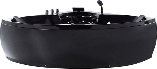 Picture of Wanna Beliani Wanna narona LED z hydromasaem 150 x 150 cm czarna SENADO