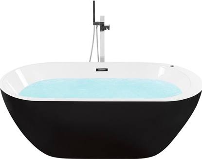 Picture of Wanna Beliani Wanna wolnostojca LED z hydromasaem 170 x 80 cm czarna NEVIS