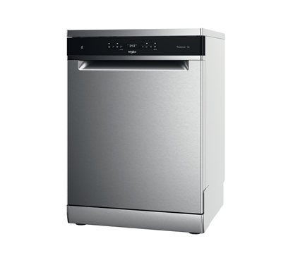 Attēls no Whirlpool Dishwasher | WFO 3T133 P 6.5 X | Freestanding | Width 60 cm | Number of place settings 14 | Number of programs 10 | Energy efficiency class D | Display | Stainless steel