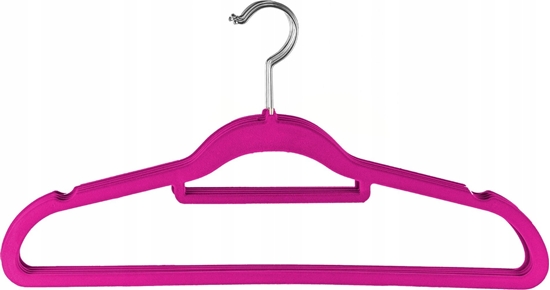 Picture of Wieszak Welur WR Komplet 5szt Róowy F