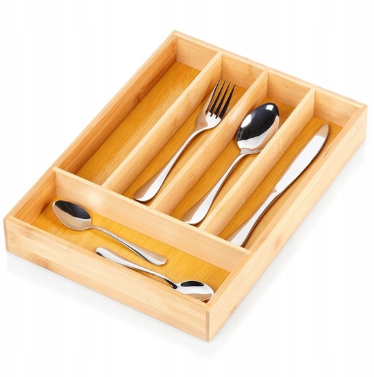 Picture of Wkad na sztuce do szuflady szuflad organizer bambusowy 25x35cm VILDE 229199