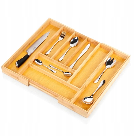 Picture of Wkad na Sztuce do Szuflady VILDE Bambus Rozsuwany 35,5-54,5 cm