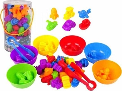 Picture of Woopie Gra Edukacyjna Sorter Kolorów Pojazdy 44 El.