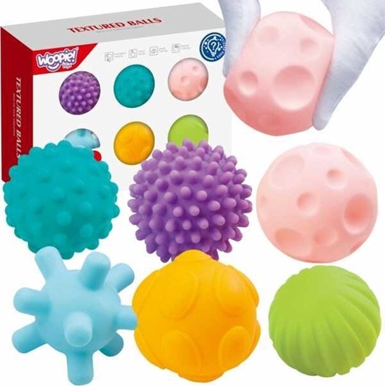 Picture of Woopie Klocki Sensoryczne Do ciskania 6 El.