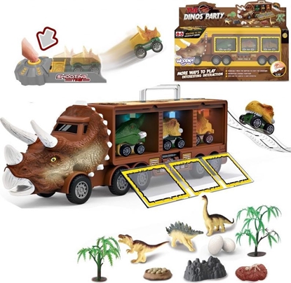 Picture of Woopie WOOPIE Cizarówka Dinozaur z Wyrzutni i Samochodzikami