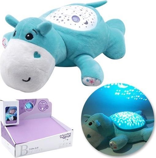 Picture of Woopie WOOPIE Przytulanka Projektor 2w1 Usypiacz Hipopotam