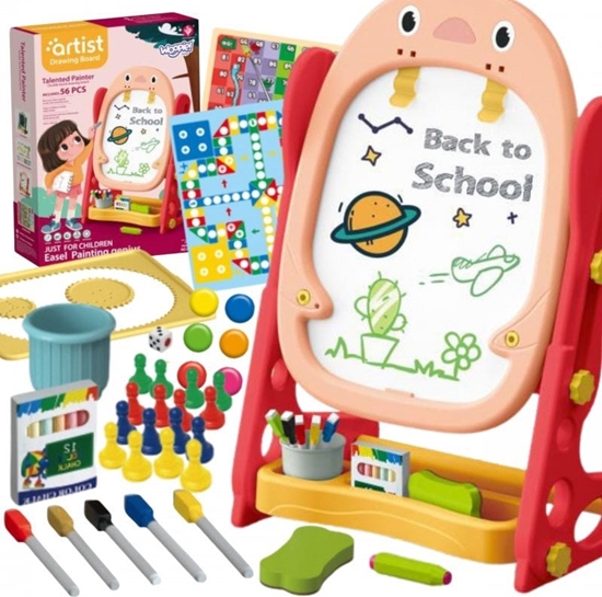 Picture of Woopie WOOPIE Tablica Dwustronna Magnetyczna Krelarska Pisklak 57 el.