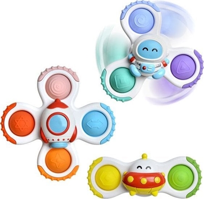 Picture of Woopie Zabawka Sensoryczna Rakieta Kosmita Ufo 3 Szt.