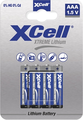 Attēls no XCell Batterie Extreme Lithium FR03 Micro AAA 4St.