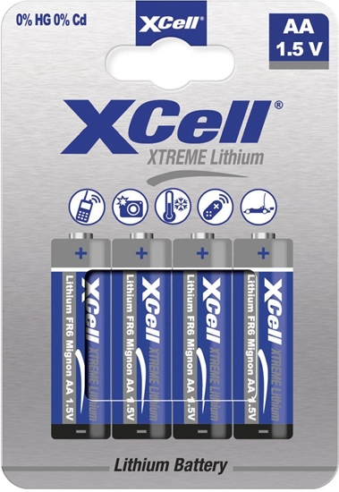 Picture of XCell Batterie Extreme Lithium FR6 Mignon AA 4St.