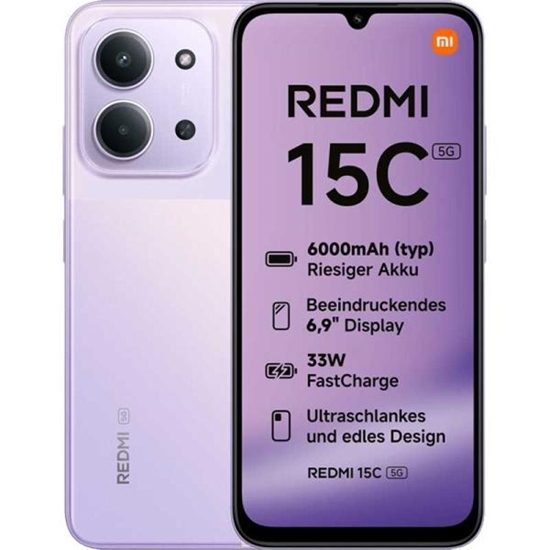 Изображение XIAOMI REDMI 15C 4+256GB DS 5G DUSK PURPLE NFC OEM