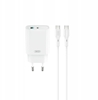 Picture of XO wall charger CE29 PD 20W 1x USB-C 1x USB white + cable USB-C - USB-C