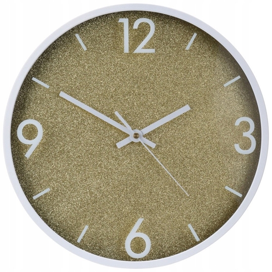 Picture of Zegar cienny na cian zoty biay 29.5cm VILDE 568130
