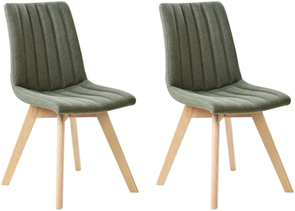 Изображение Zestaw 2 krzese do jadalni CALGARY Ciemnozielony