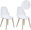 Изображение Zestaw 2 krzese do jadalni HILDEN Sztruks Biay
