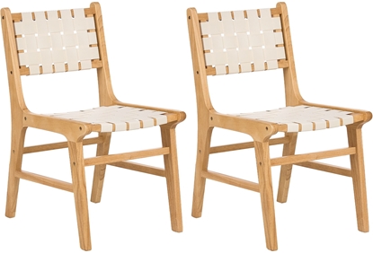 Picture of Zestaw 2 krzese do jadalni HUMBLE Drewno Jasnobrzowy