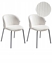 Изображение Zestaw 2 krzese do jadalni MILES Sztruks Zamana biel