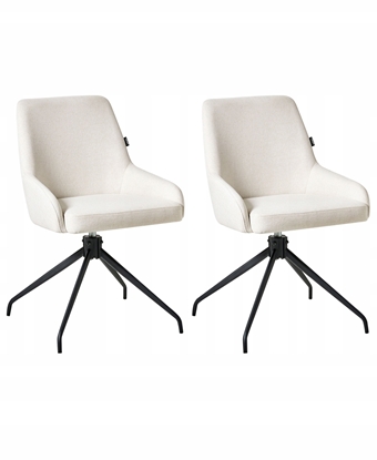 Picture of Zestaw 2 krzese do jadalni Obrotowy JENNER Zamana biel