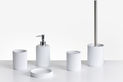 Attēls no Zestaw akcesoriów azienkowych 5 elementów CAMANA Biay