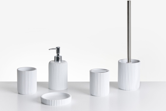 Picture of Zestaw akcesoriów azienkowych 5 elementów CAMANA Biay