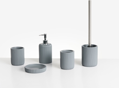 Attēls no Zestaw akcesoriów azienkowych 5 elementów CAMANA Jasnoszary