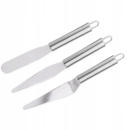 Picture of Zestaw szpatu szpatuek do dekorowania tortu tortów ciasta 3-ele BRUNBESTE BB-3078