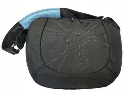 Picture of *Natec Impress Orange Black - Blue, czarno-niebieska torba na laptopa 15,4", IM-ORA-B-154