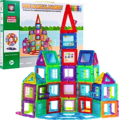 Attēls no 1DEA.me EDUKACYJNE DUE KLOCKI MAGNETYCZNE PYTKI PANELE