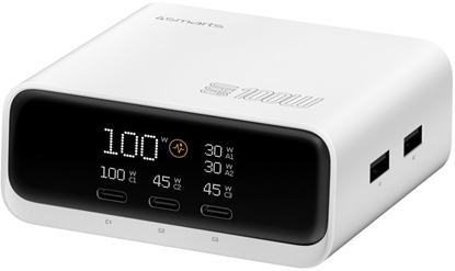 Picture of 4smarts 546100 adowarka do urzdze przenonych Uniwersalne Biay Prd przemienny Szybkie adowanie Wewntrzna